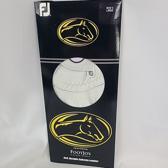 NEW Foot Joy Omark Men's White Golf Glove For Left Hand Sz Large - Picture 1 of 5
